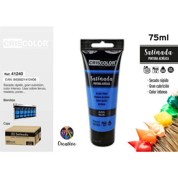 Colore acrilico in tubo da 75 ml