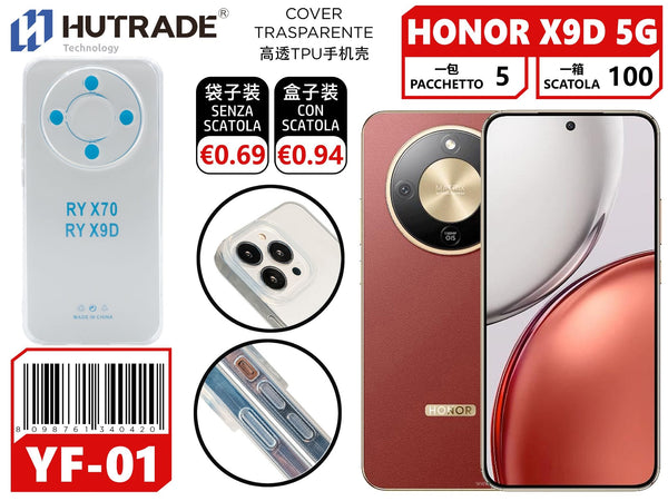 COVER TRASPARENTE HONOR X9D5G/MAGIC 8 LITE 5G – YF01 011990