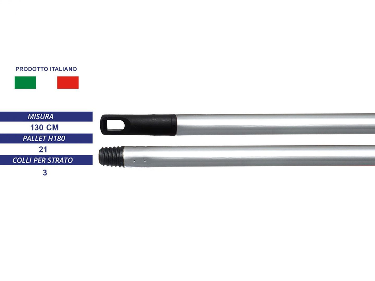 MANICO METALLO 130/020 cm ARGENTO