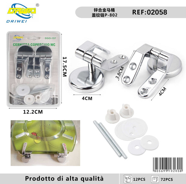 Cerniera per sedile WC P-802 in lega di zinco