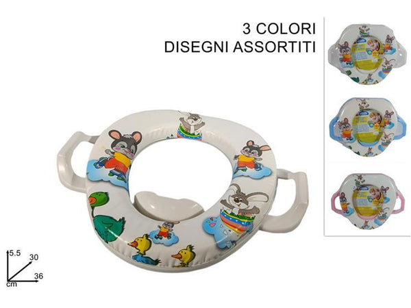 Riduttore water c/manici per bambini col.ass.art.et030