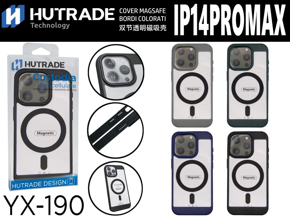 YX-190 COVER A MAGSAFE BORDI COLORATA IP14 PRO MAX