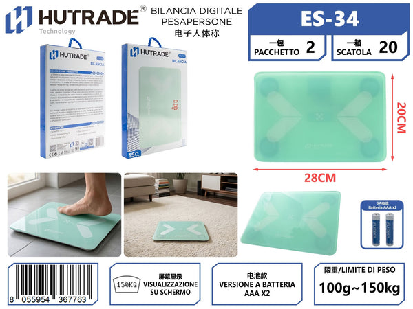 ES-34 BILANCIA DIGITALE PESAPERSONE
