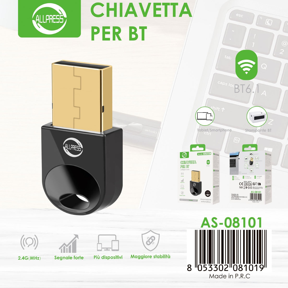 Ricevitore Bluetooth GL70207