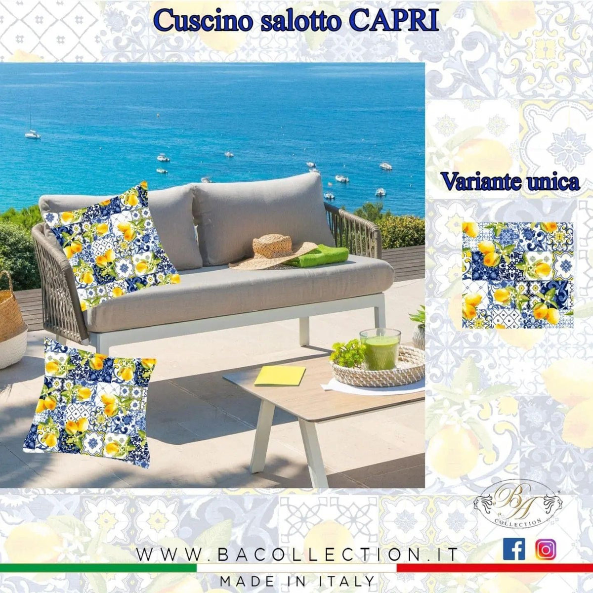 Fodera per cuscino arredo CAPRI