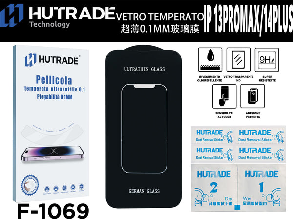 PELLICOLA DI VETRO ULTRASOTTILE 0.1MM IP13 PRO MAX/14 PLUS – F1069 547803