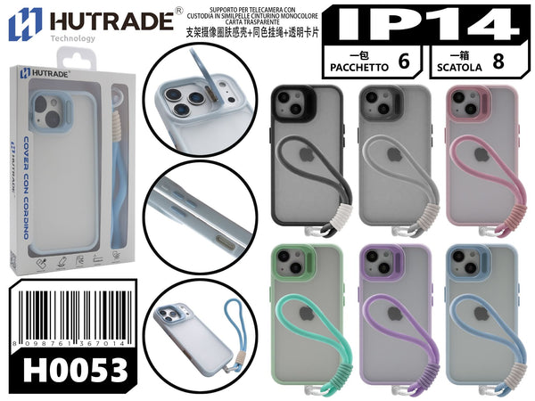 H0053 COVER BORDO COLORATA CON CORDA IP14
