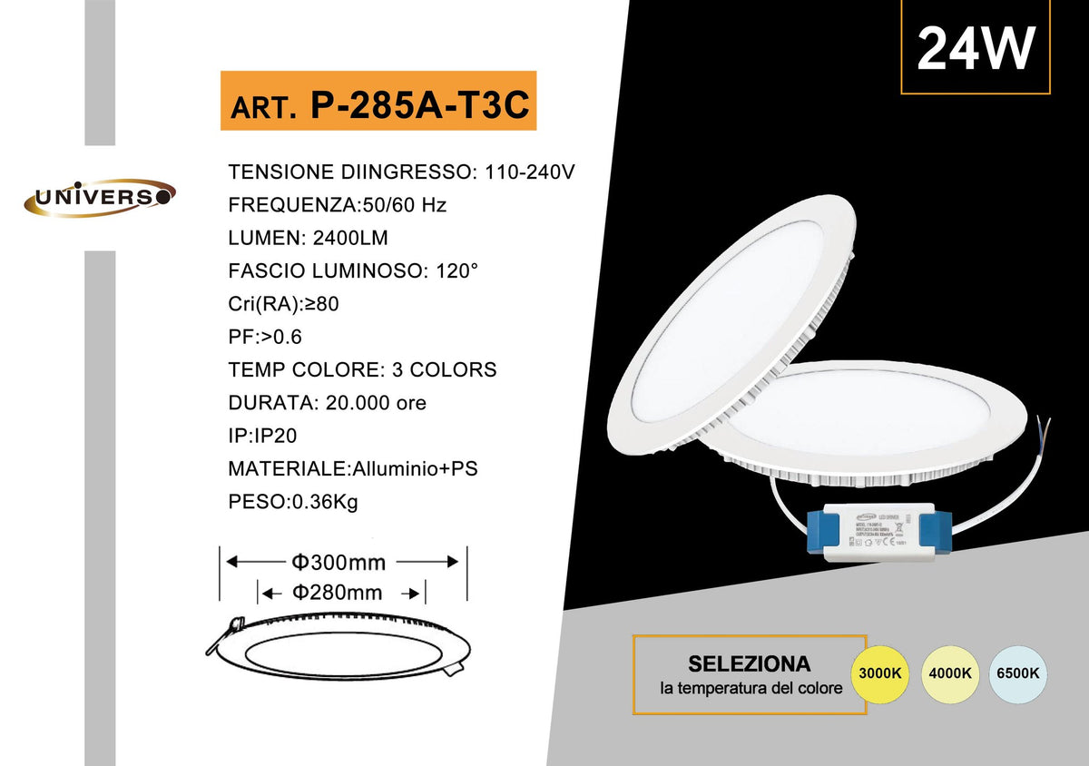 LED Panel Universo – P285A-T3C