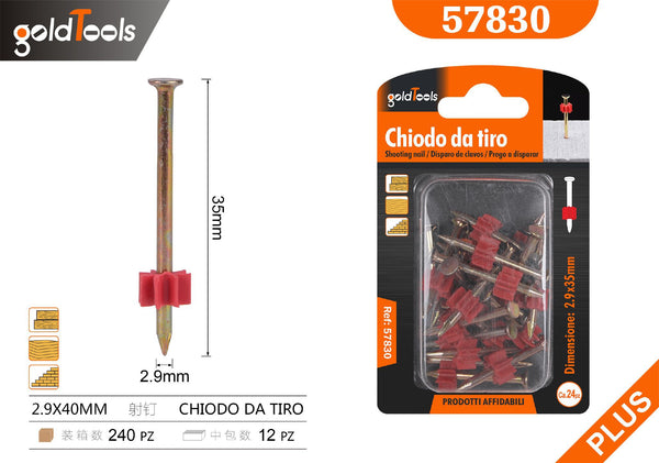 Chiodi e rivetti 2.9×35mm – art. 57830