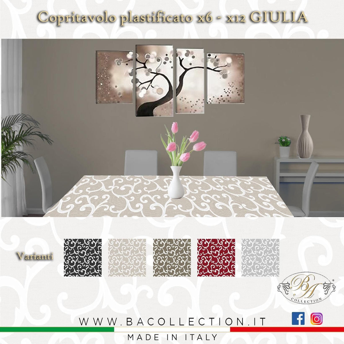 Tovaglia plastificata GIULIA