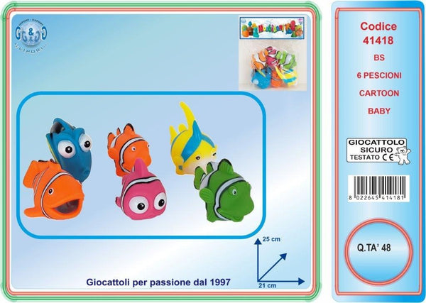 Set Baby 6 pescioni cartoon LIP41418