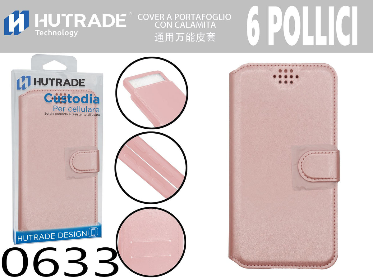 COVER A LIBRO UNIVERSALE 6 POLLICI ROSA