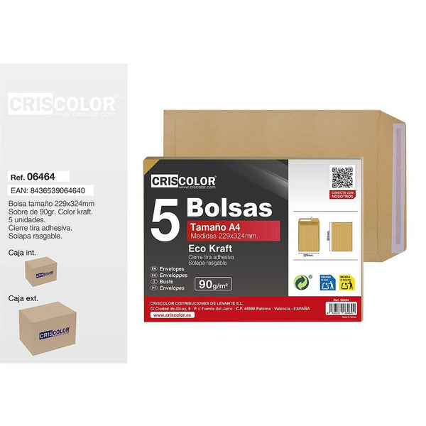 Buste kraft 229×324MM – art. 906464