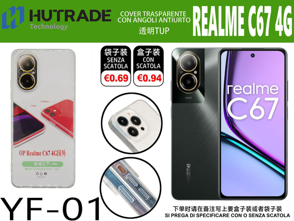 COVER TRASPARENTE OPPO REALME C67 4G – YF01 011856