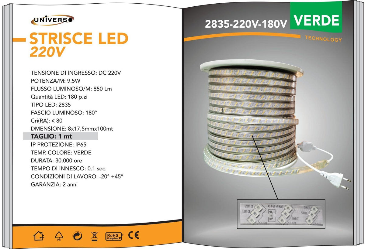 Striscia LED – 2835-180V