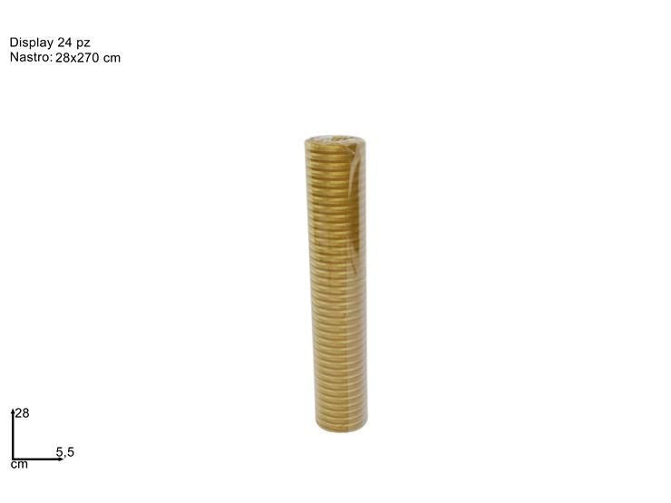 Nastro oro velluto rigato