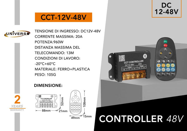 Comando per illuminazione – CCT-12V-48V