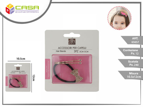 ACCESSORI PER CAPELLI 3 pz