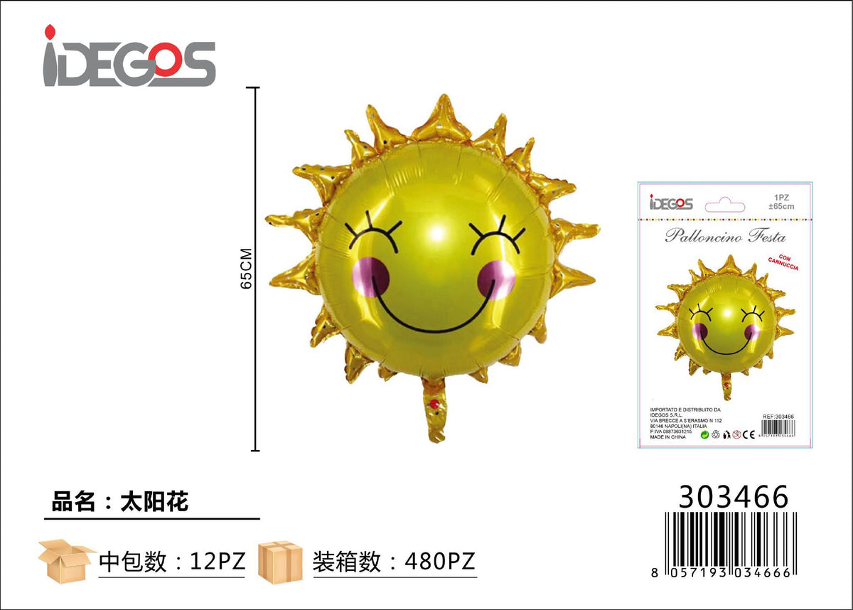 Palloncino foil Girasole