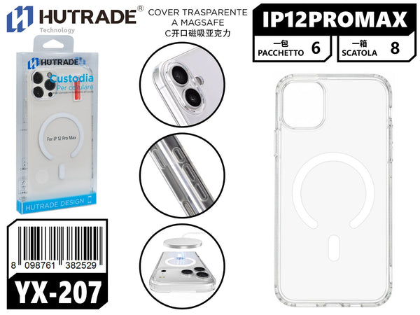 YX-207 COVER TRASPARENTE A MAGSAFE IP12 PRO MAX