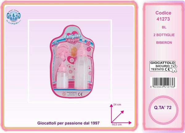 Set 2 biberon giocattolo per bambole LIP41273