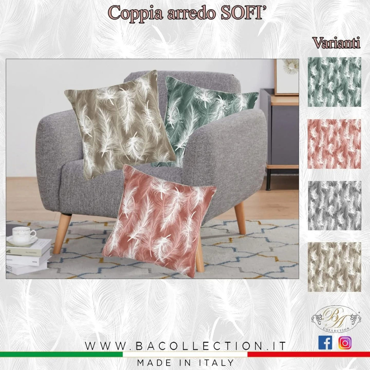 Fodera per cuscino arredo SOFI