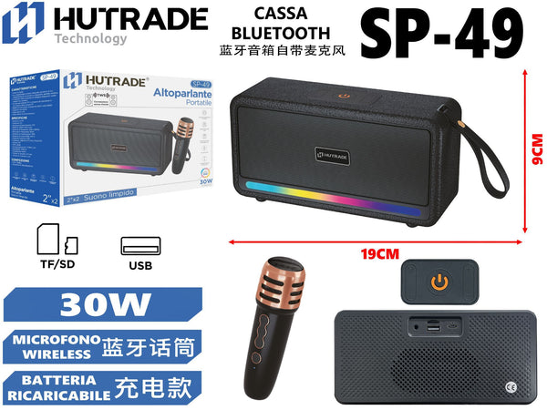 SP-49 CASSA BLUETOOTH CON MICROFONO /FM DA 5*2 30W