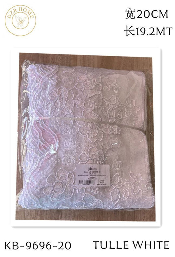 Pizzo e merletto · MERLETTO TULLE WHITE 19.2M