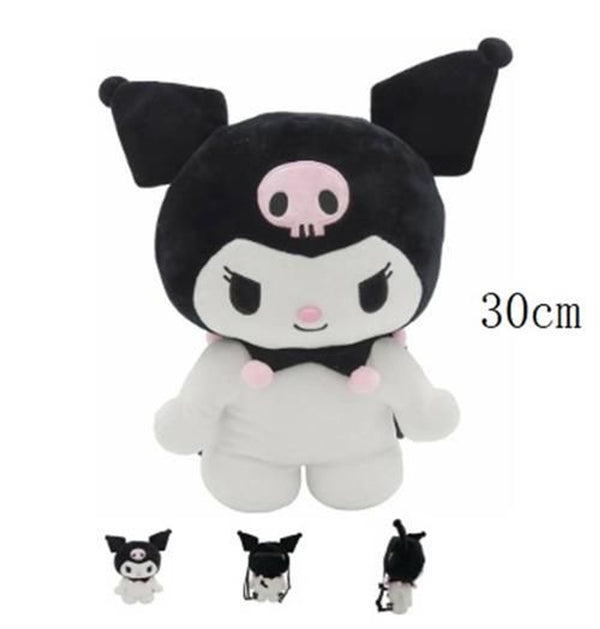Zaino in peluche Kuromi, 30 cm
