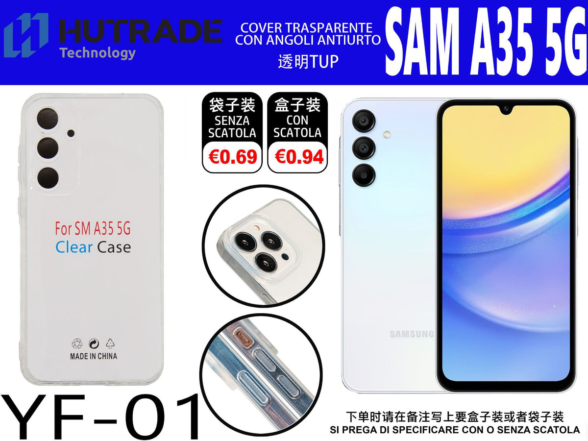 COVER TRASPARENTE SAM A35 – YF01 011857