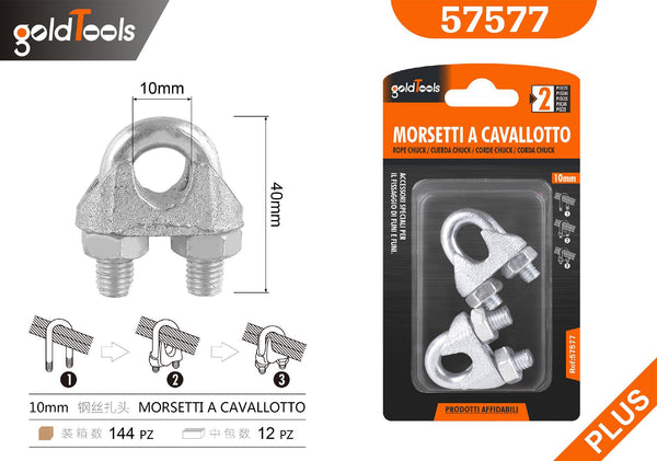 Morsetti e supporti da lavoro 10MM – art. 57577
