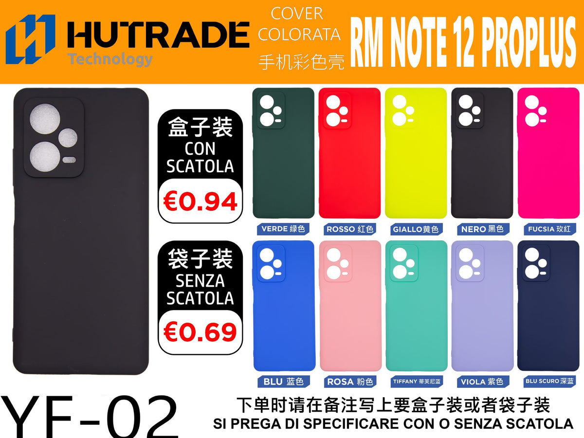 COVER COLORATO REDMI NOTE12 PRO PLUS – YF02 006809