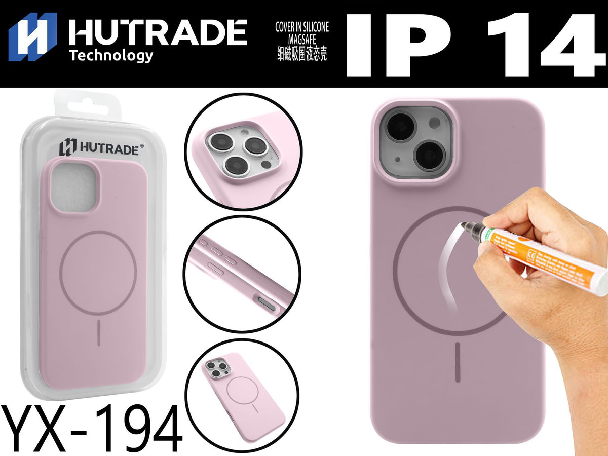 YX-194 COVER COLORATA MAGSAFE IP14 ROSA