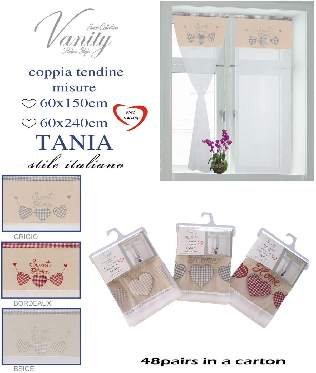Tenda TANIA 60X150/60X240