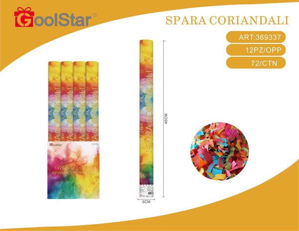 Sparacoriandoli con coriandoli multicolore in carta