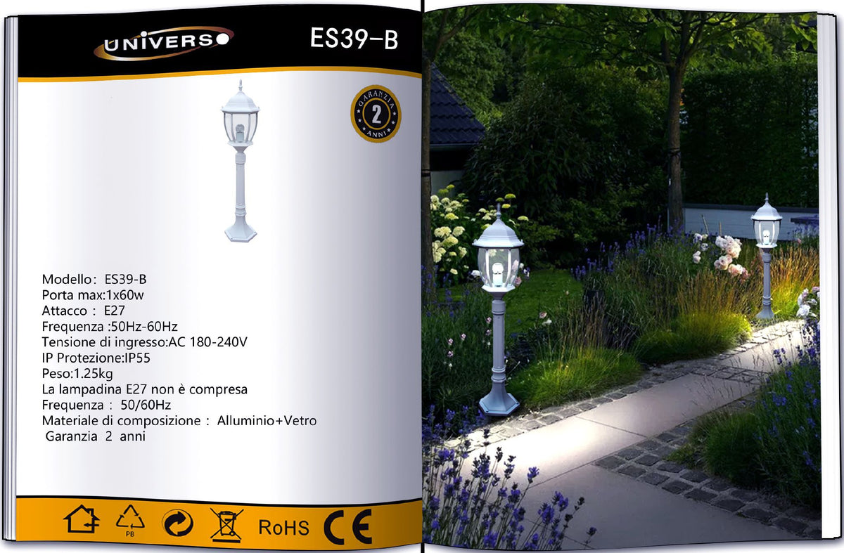 Luce da giardino e da percorso – ES39-B