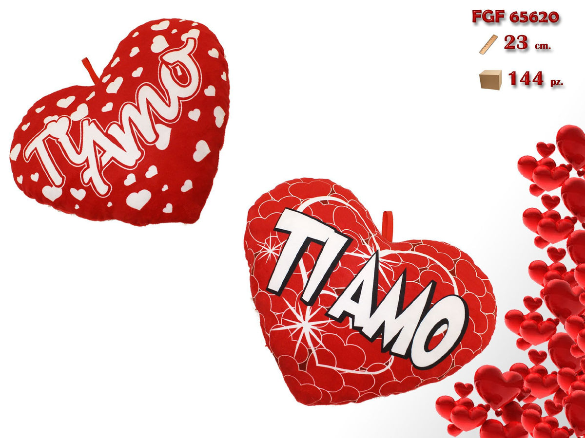 Cuore in peluche ass