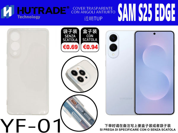 COVER TRASPARENTE SAM S25 EDGE – YF01 011947
