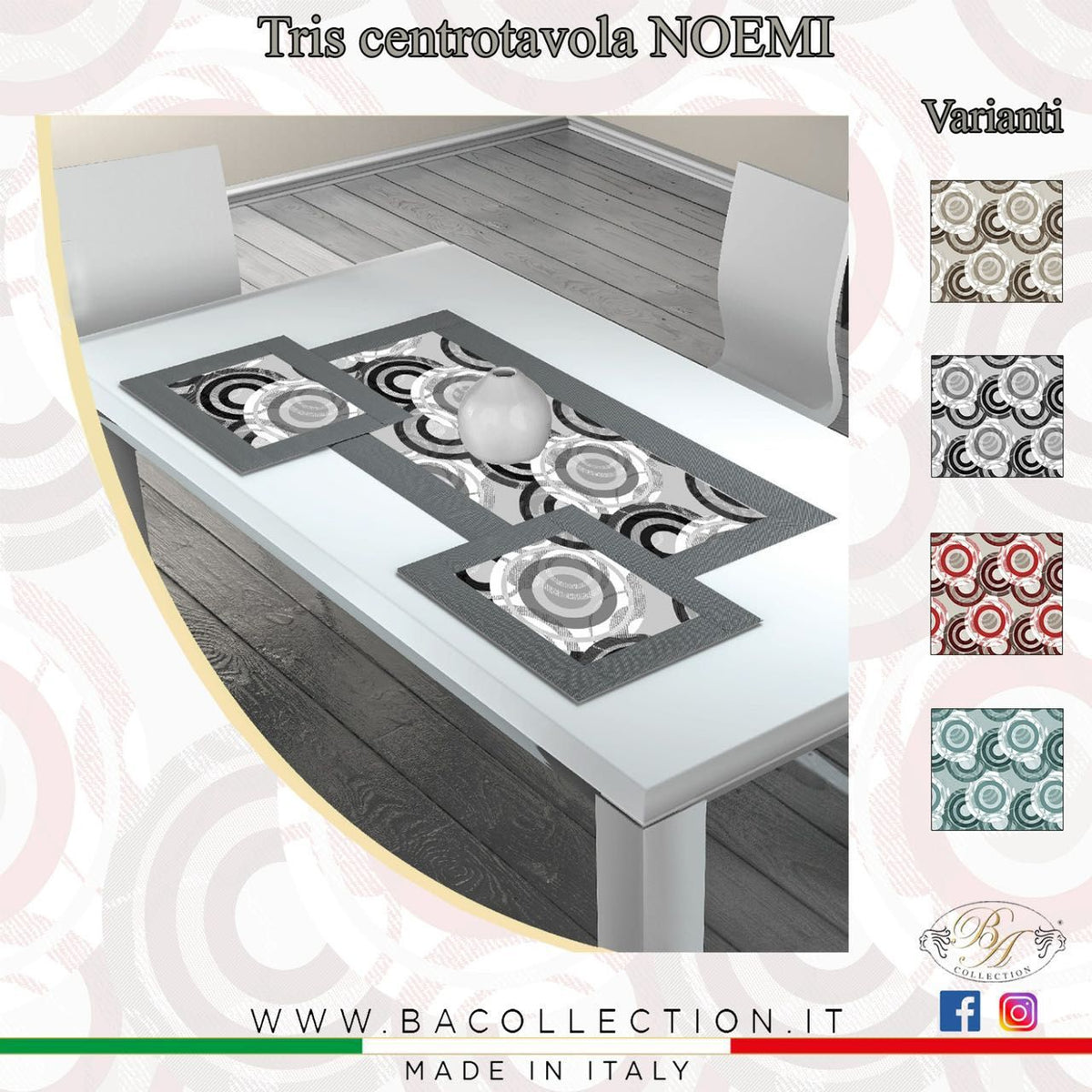 Centrotavola tessile NEOMI