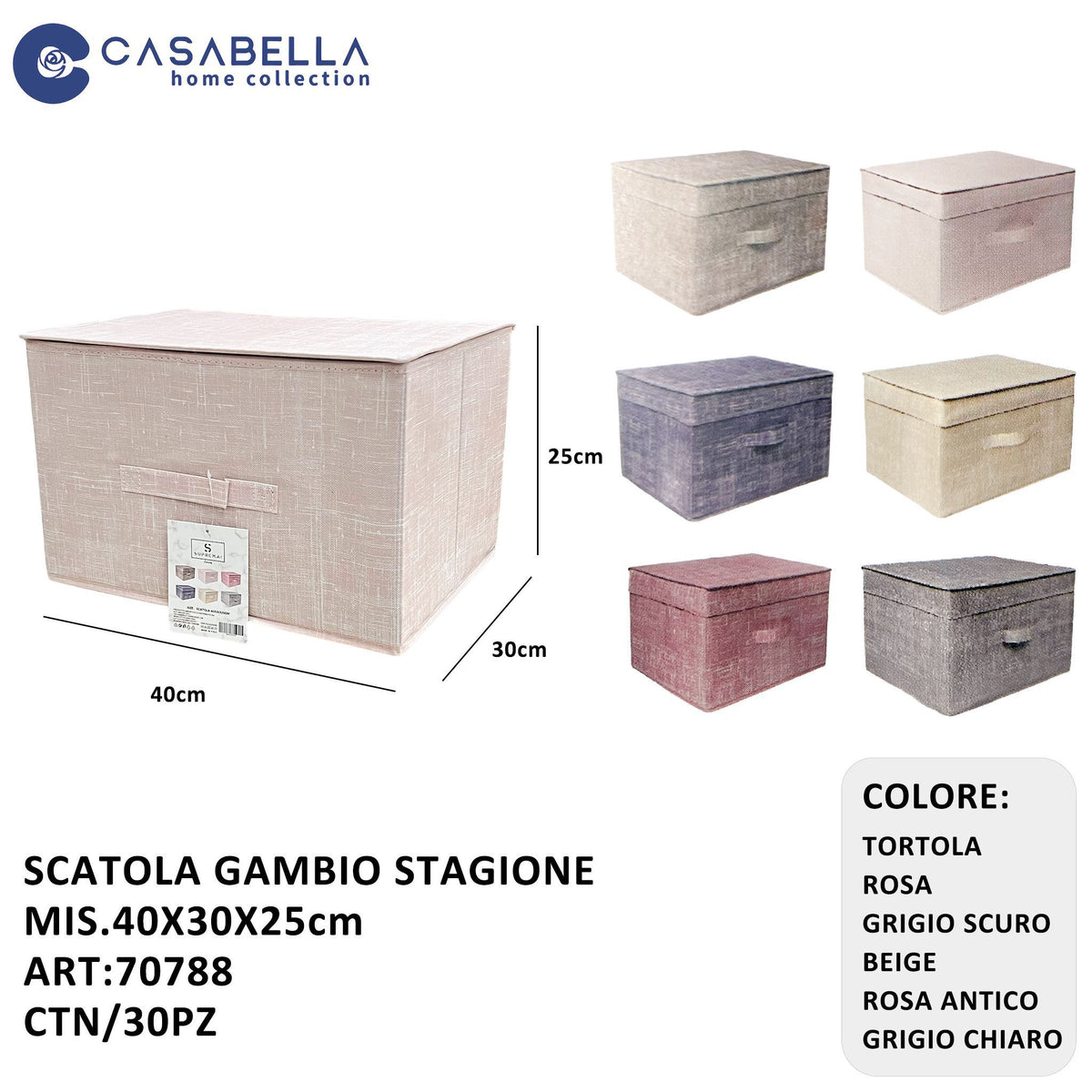 Contenitore portaoggetti · art. 70788
