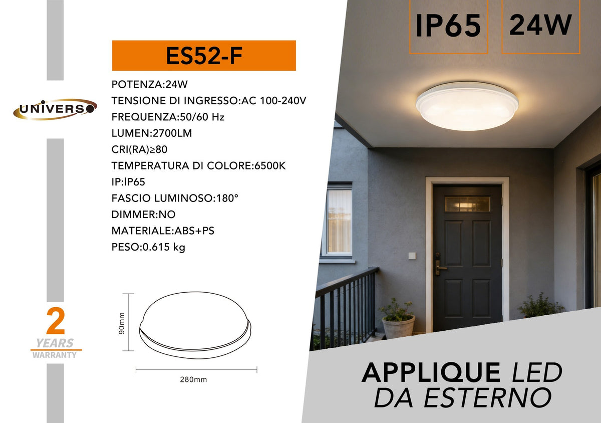 Plafoniera Da Soffitto Universo – ES52-F