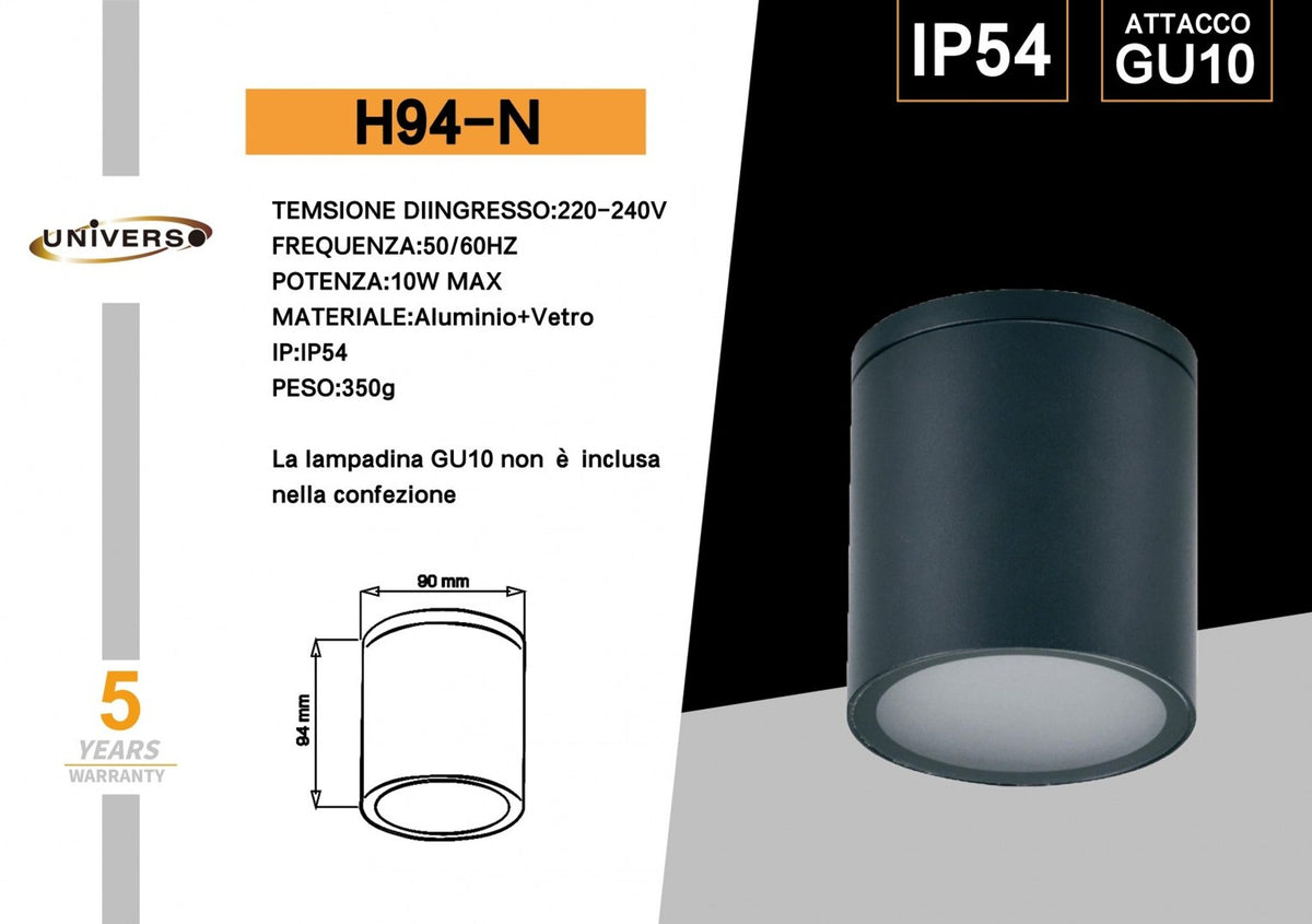 Faretto da soffitto – H94-N