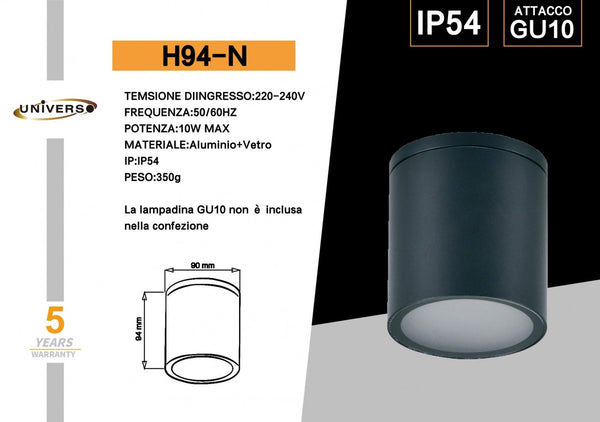 Faretto da soffitto – H94-N