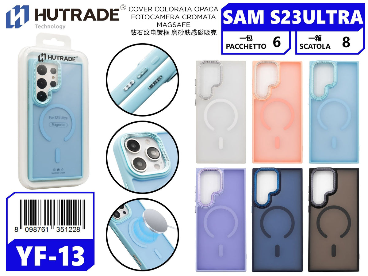 YF-13 COVER COLORATA OPACA FOTOCAMERA CROMATA MAGSAFE SAM S23 ULTRA