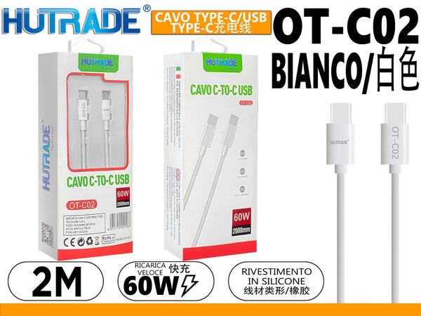 Cavo USB-C a USB-C OT-C02, 2 m