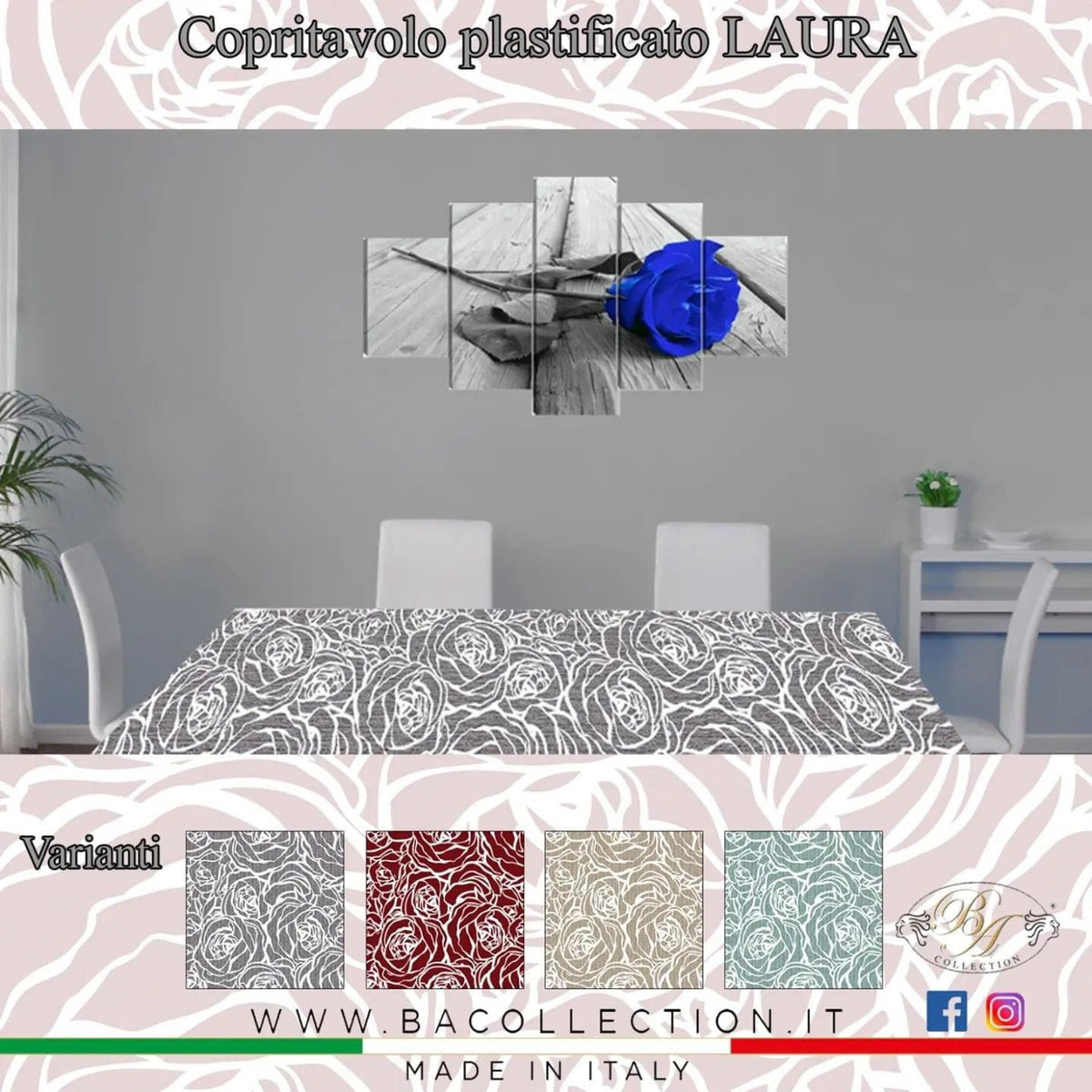 Tovaglia plastificata LAURA