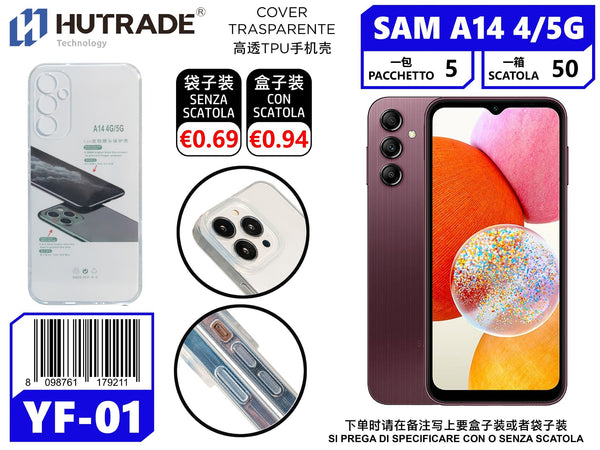 COVER TRASPARENTE A14 4G/5G – YF01 011772