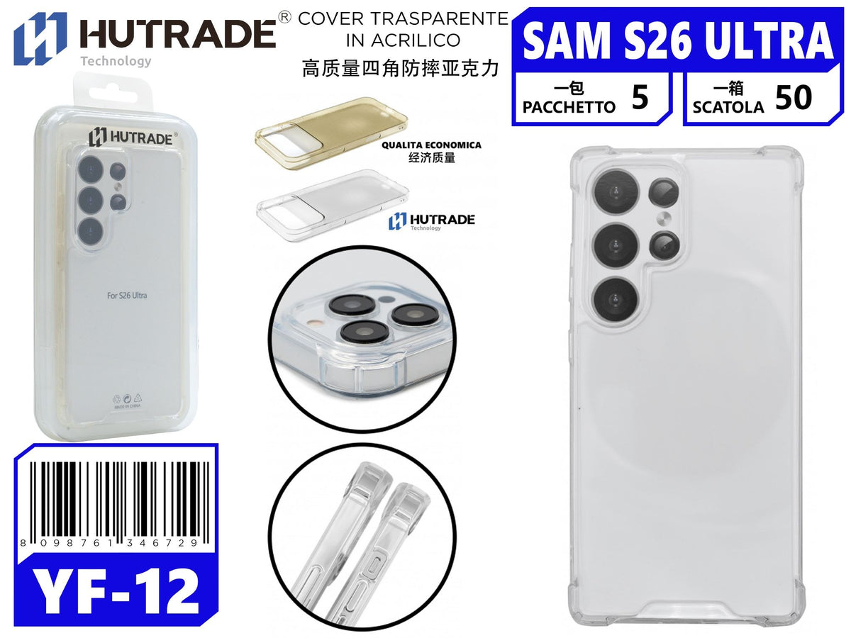 COVER TRASPARENTE BORDO ANTIURTO SAM S26 ULTRA – YF12 680021
