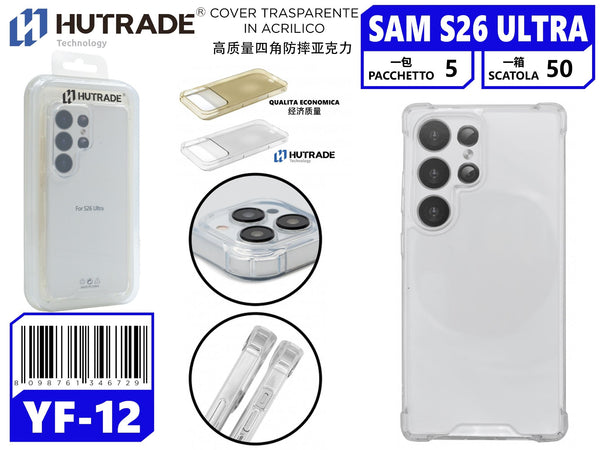 COVER TRASPARENTE BORDO ANTIURTO SAM S26 ULTRA – YF12 680021