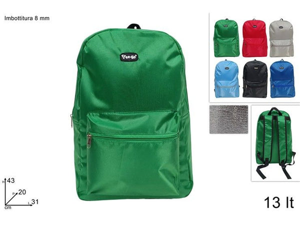 Zaino frigo 13 lt in poliestere lucido 6 colori